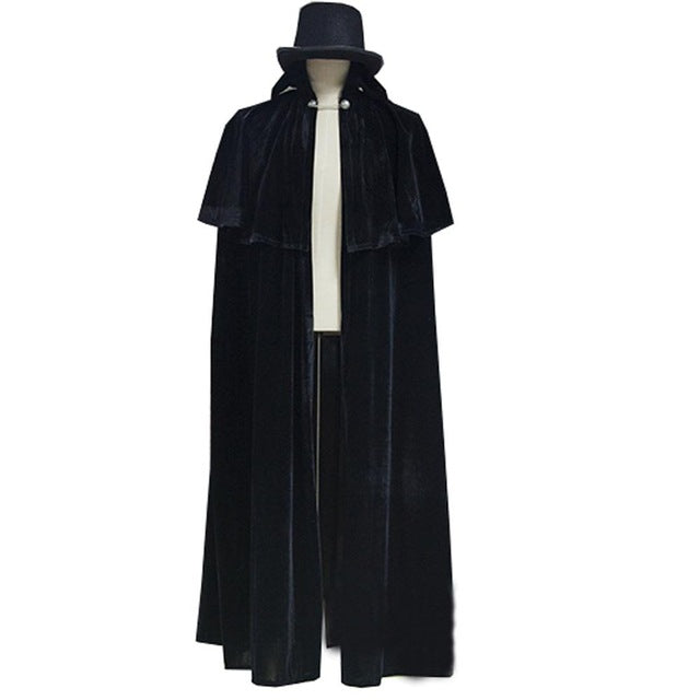 S.Holmes Men Winter Long Trench Cape Coat