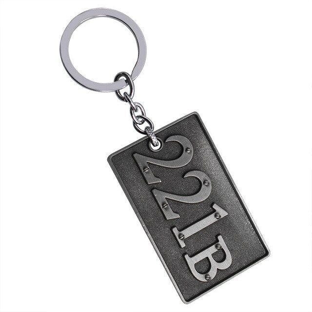 Sherlock Holmes 221B baker street door Benedict Keychain